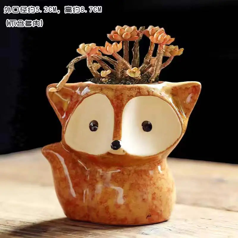 Lovely Fox Style Plant Pot