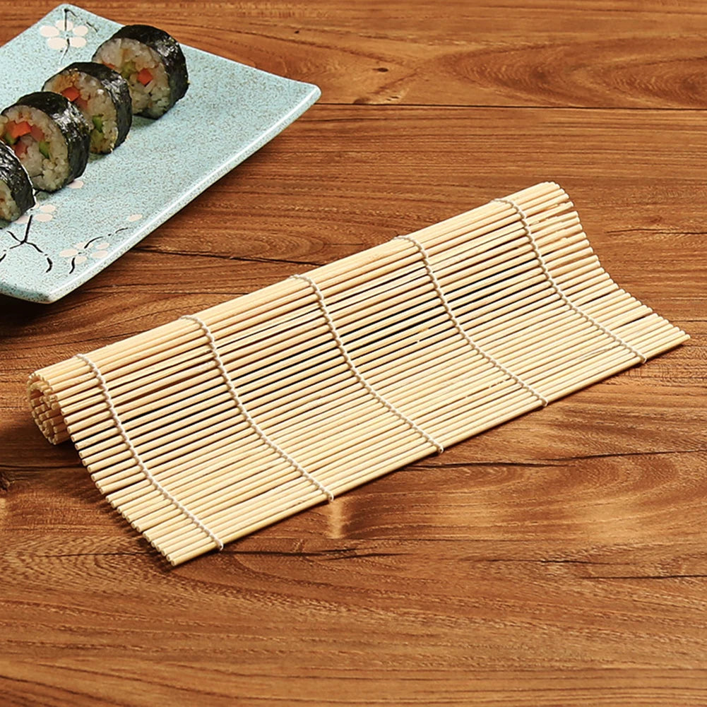 1pcs Sushi Tool Bamboo Rolling Mat DIY Onigiri Rice Roller Chicken Roll Hand Maker Kitchen Japanese Sushi Maker Tools