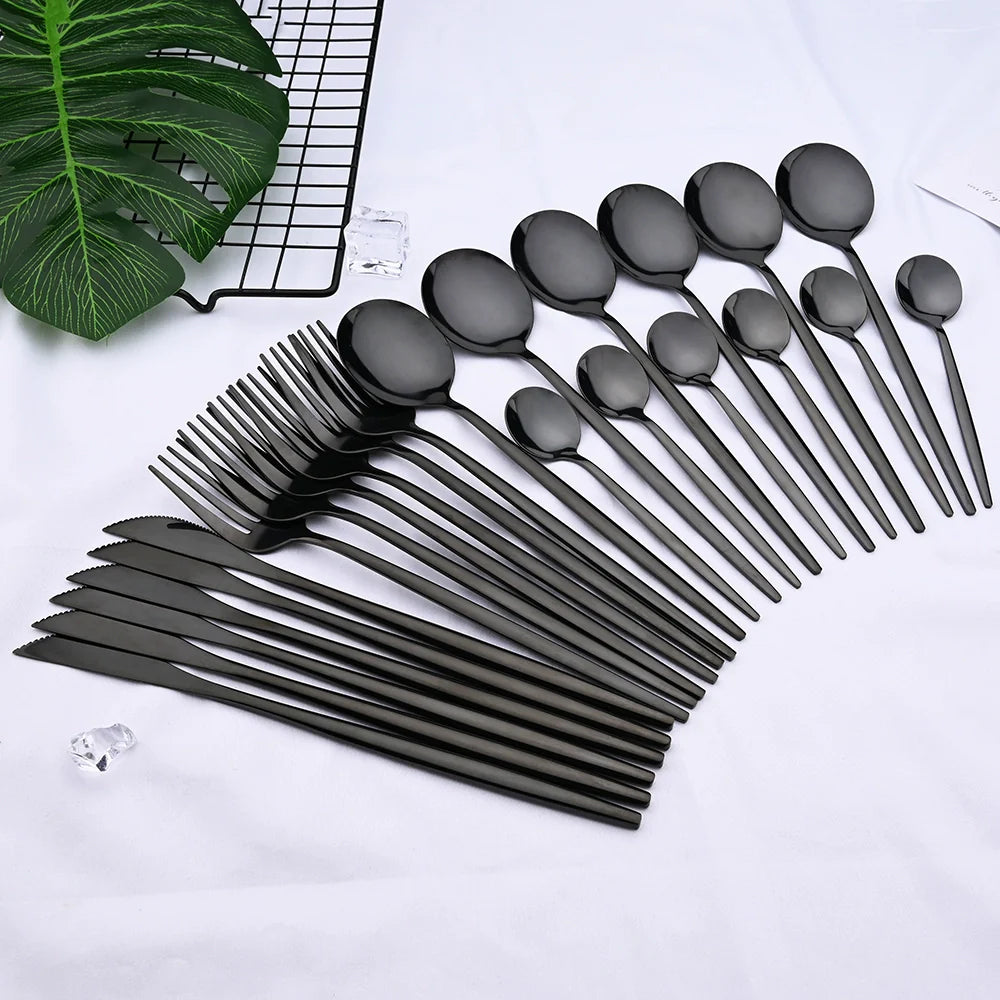 24pcs Stainless Steel Cutlery