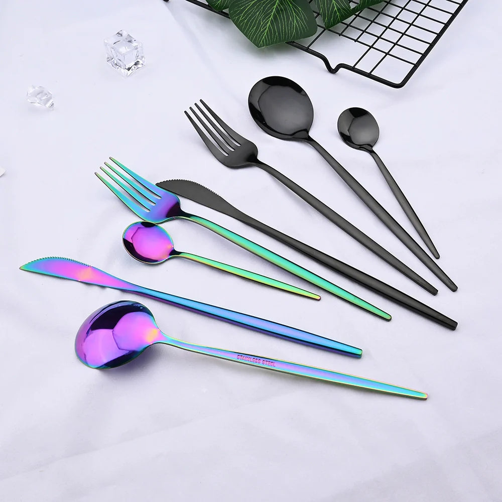 24pcs Stainless Steel Cutlery