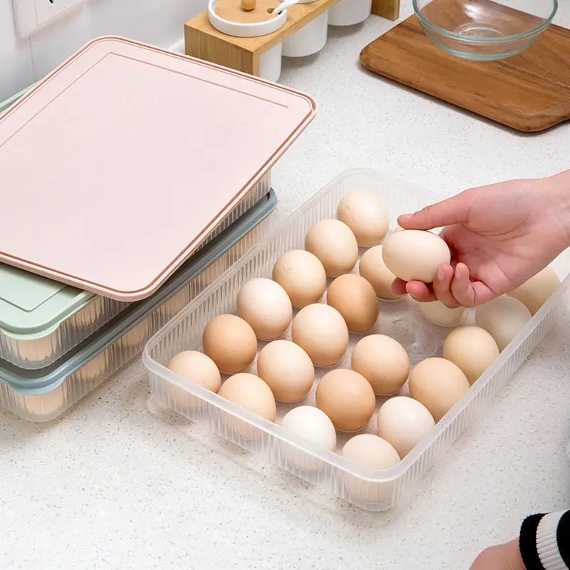 24 Egg Holder Portable Kitchen Food Container