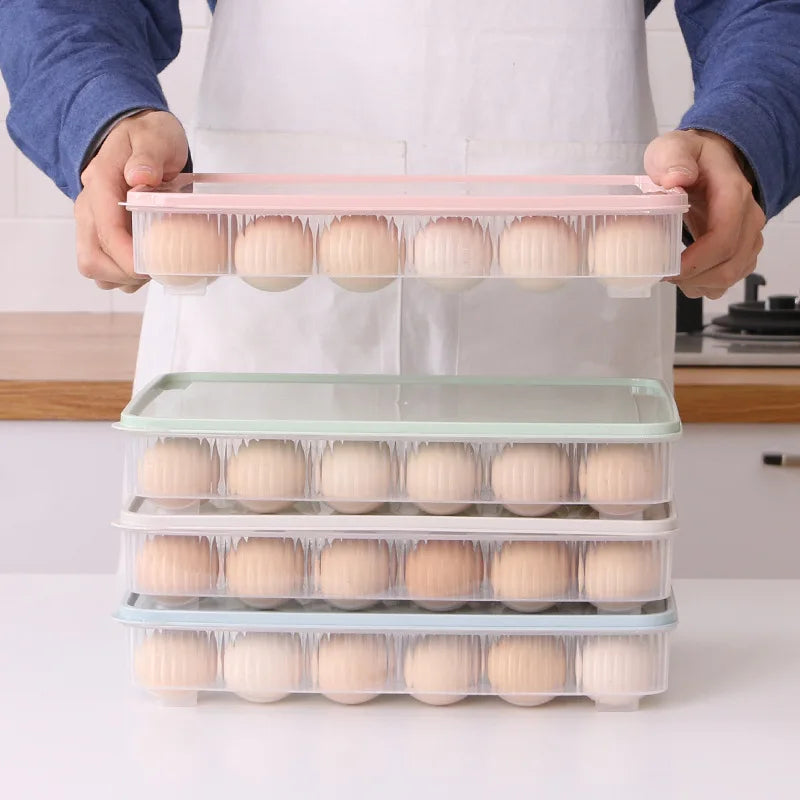 24 Egg Holder Portable Kitchen Food Container