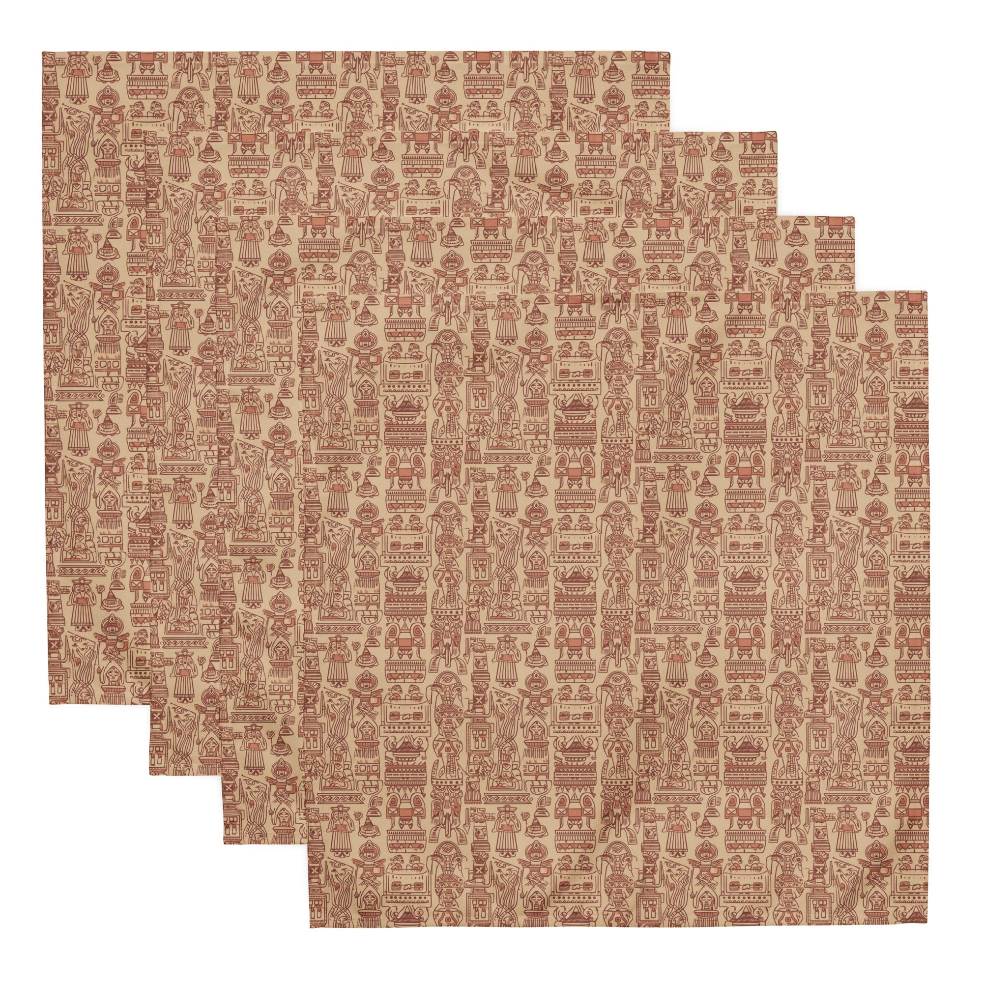 Aztec Neutral Cloth napkin set