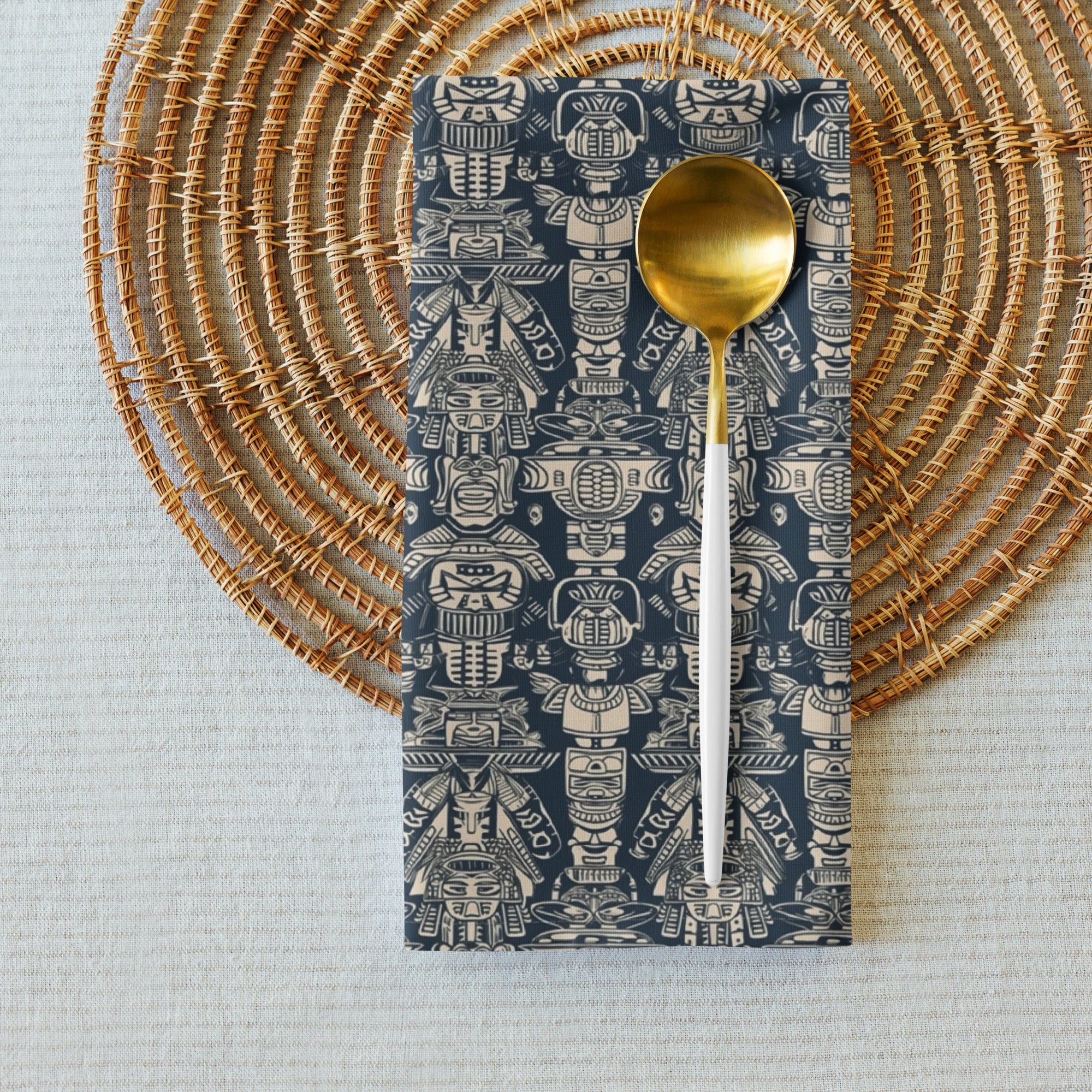 Aztec Blue Cloth napkin set