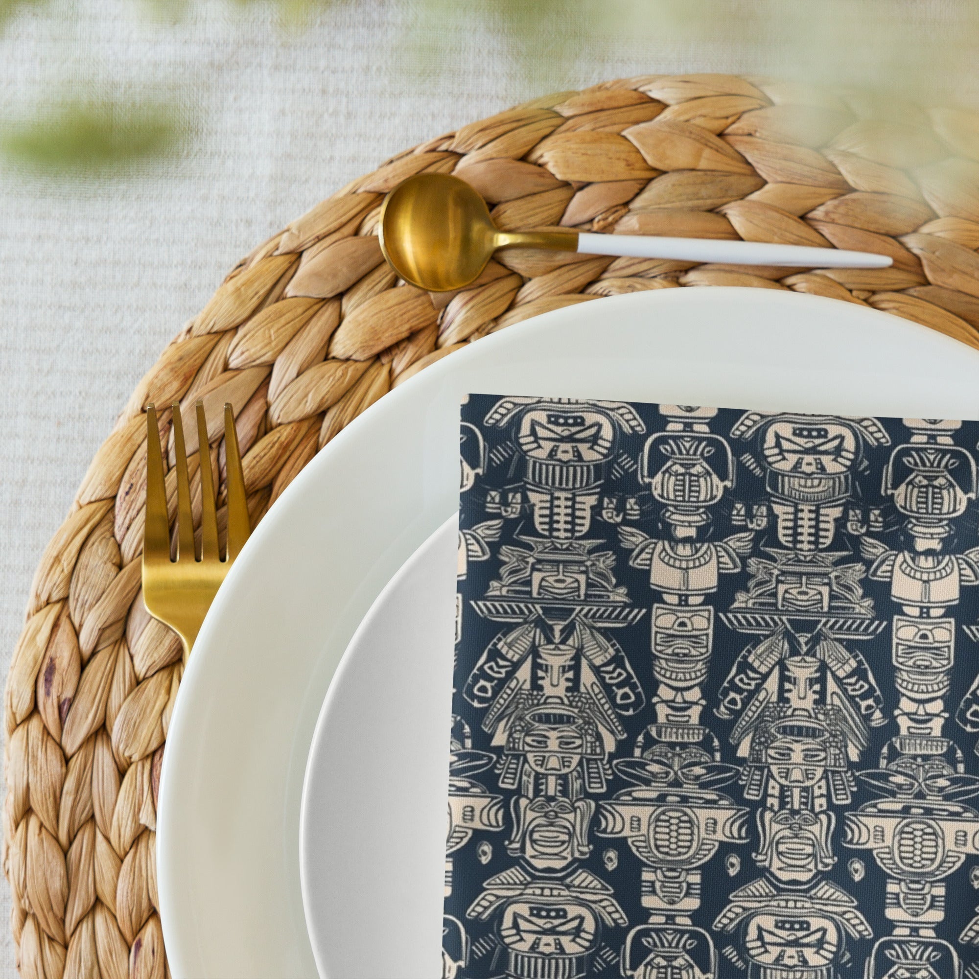 Aztec Blue Cloth napkin set