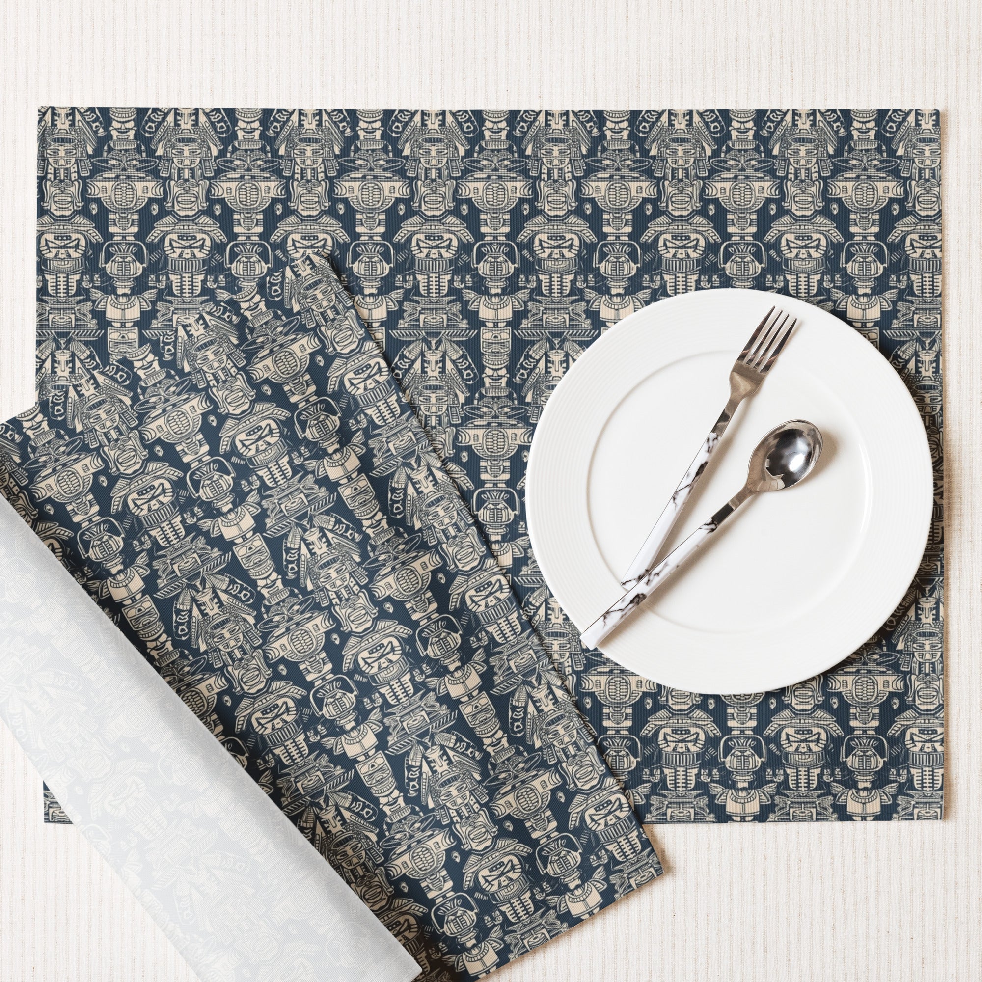 Aztec Blue Placemat Set