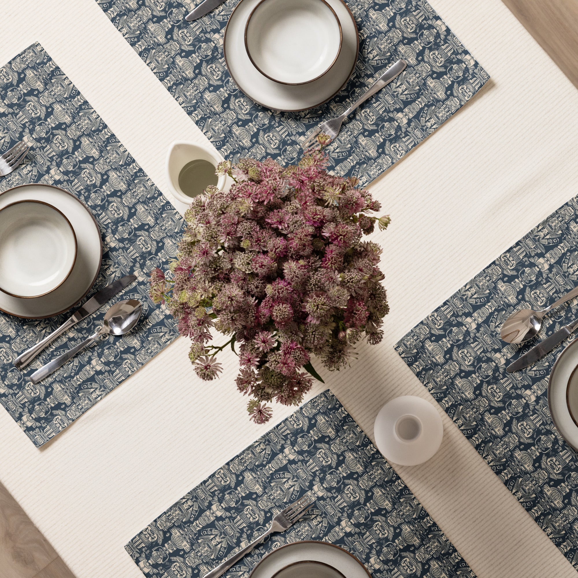 Aztec Blue Placemat Set