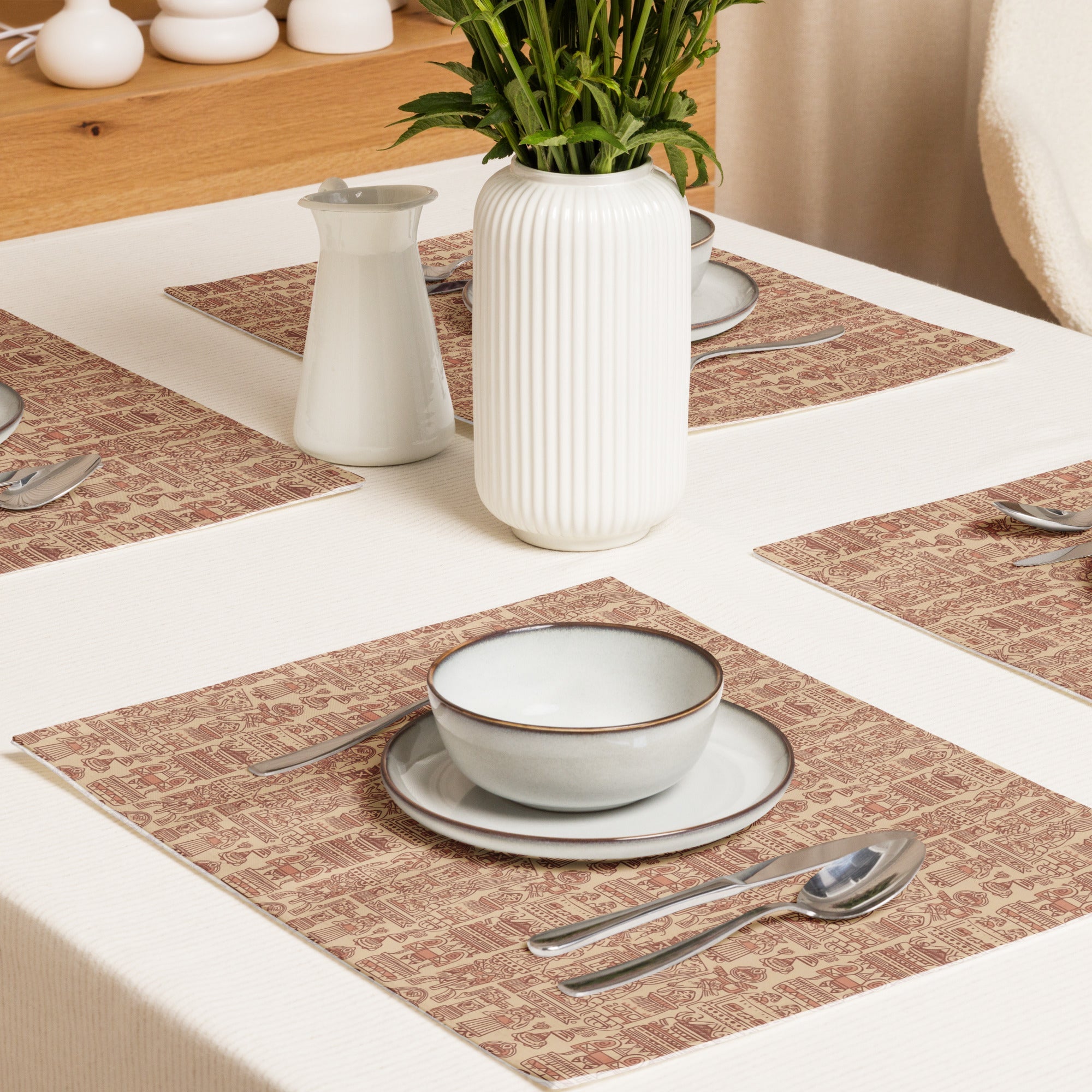 Aztec Neutral Placemat Set