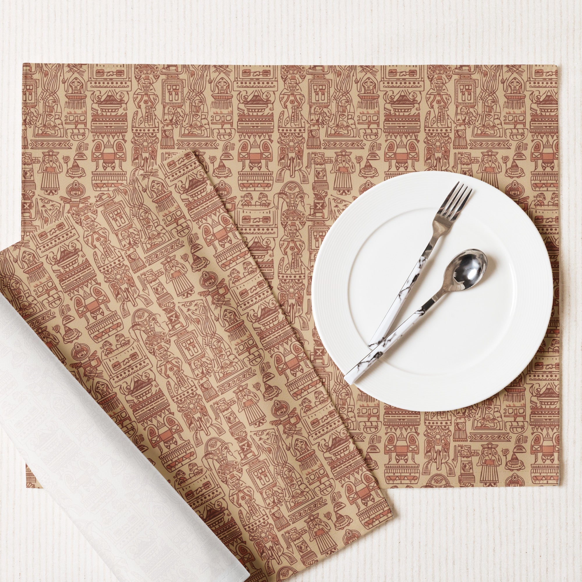 Aztec Neutral Placemat Set