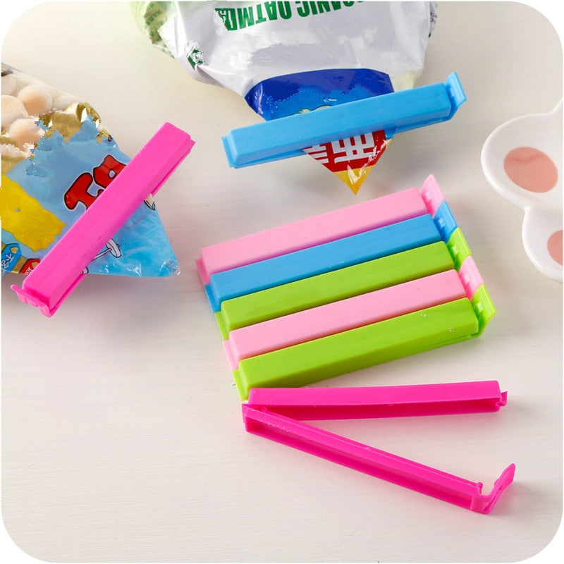 5pcs/Set Kitchen Accessories Seal Clips Sealing Bag Sealer Food Storage Tools Fruit Snack Preservation Bag Clamp Kitchen Gadgets