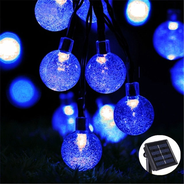 NEW 20/30/50 LED Crystal ball LED Solar Lamps