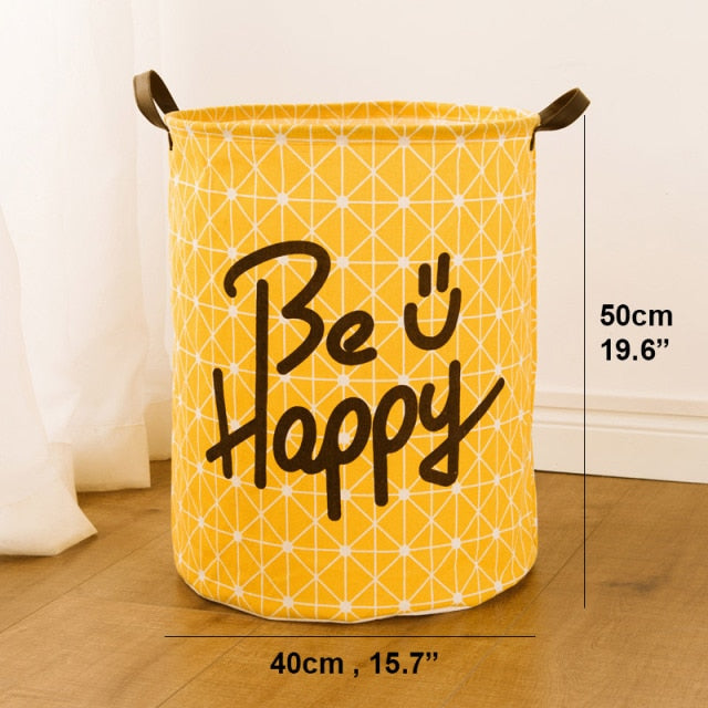 Tyvek laundry basket canvas Toy Storage Box Splice flexible veneer brown paper handbag burlywood Dirty clothes organizer Bin