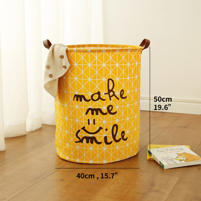 Tyvek laundry basket canvas Toy Storage Box Splice flexible veneer brown paper handbag burlywood Dirty clothes organizer Bin