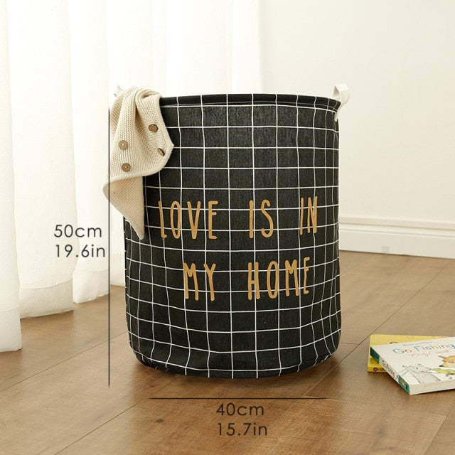 Tyvek laundry basket canvas Toy Storage Box Splice flexible veneer brown paper handbag burlywood Dirty clothes organizer Bin