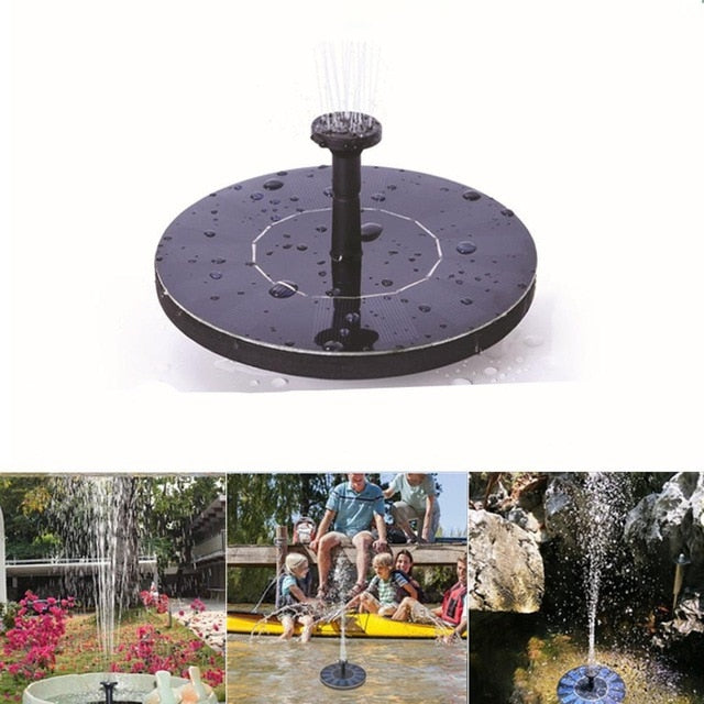 Mini Solar Power Water Fountain