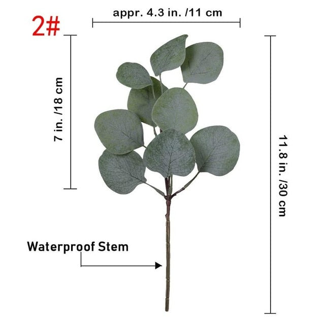 Artificial Eucalyptus Leaves Decor