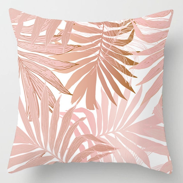 Pink Feather Pillowcase Decorative Sofa Cushion Case Bed Pillow Cover Home Decor Car Cushion Cover Cute Pillow Case 45*45cm