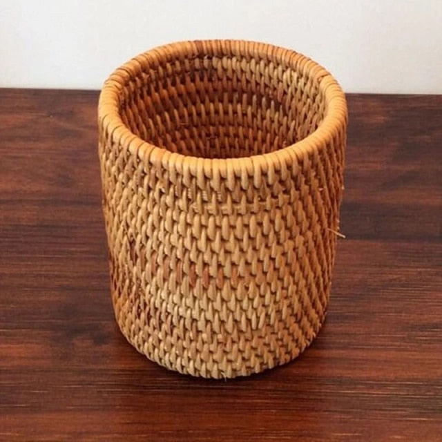 Manual Rattan Tube Shovel Spoons Bucket