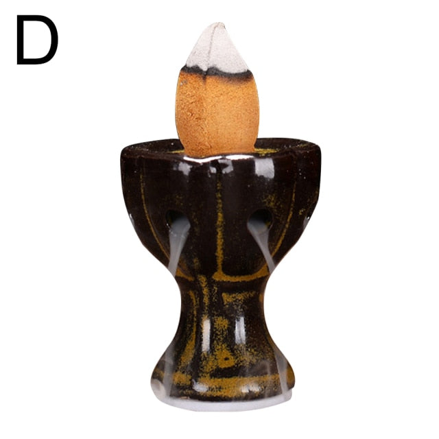 Waterfall Incense Burner Backflow Ceramic Incense Holder