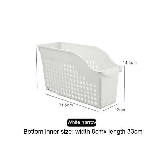 1PC Tabletop Cabinet Belt Wheel Storage Basket