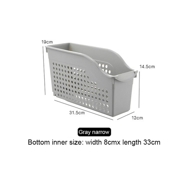 1PC Tabletop Cabinet Belt Wheel Storage Basket