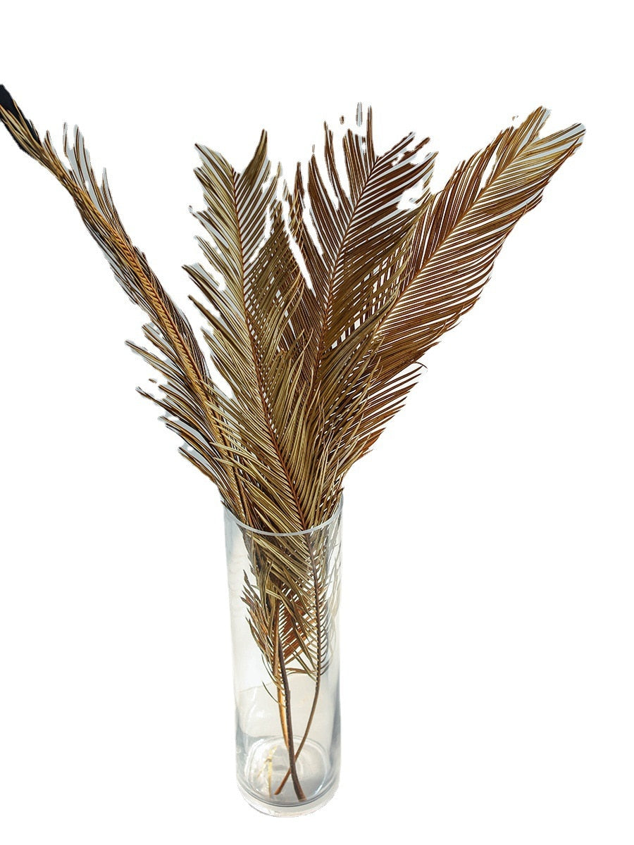 60cm Fruticose Dracaena Leaf ,Natural Dried Plant Sago Cycas Branch,Dry Palm Fan Leaves,Party Wedding Home Table Decoration