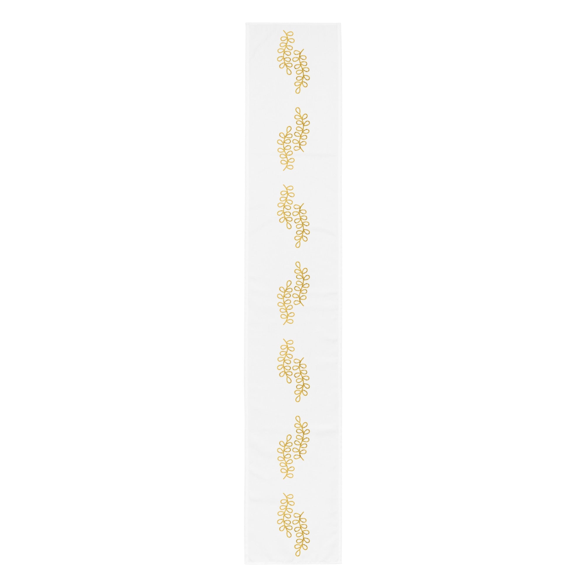 Gold & White Table runner