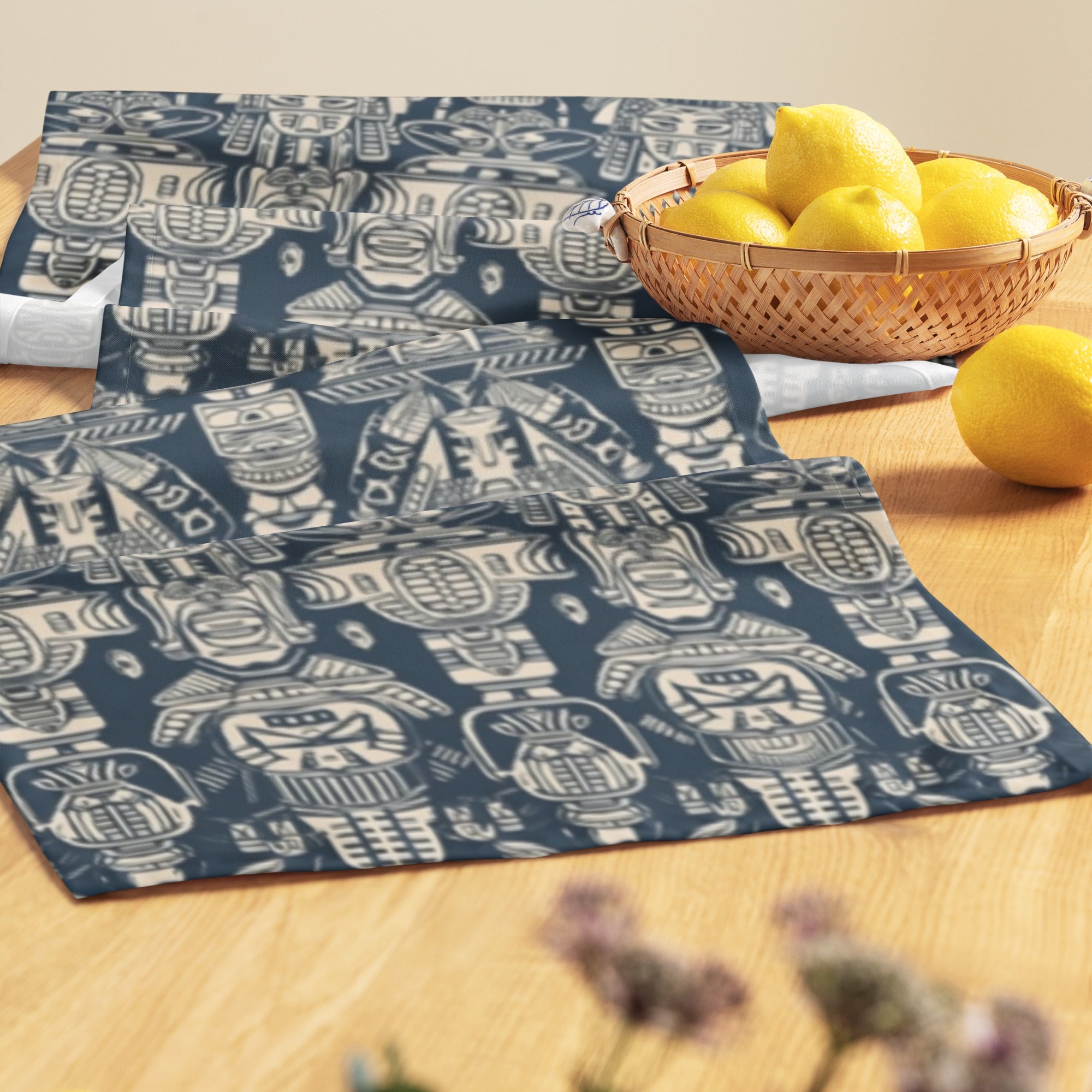 Aztec Blue Table runner