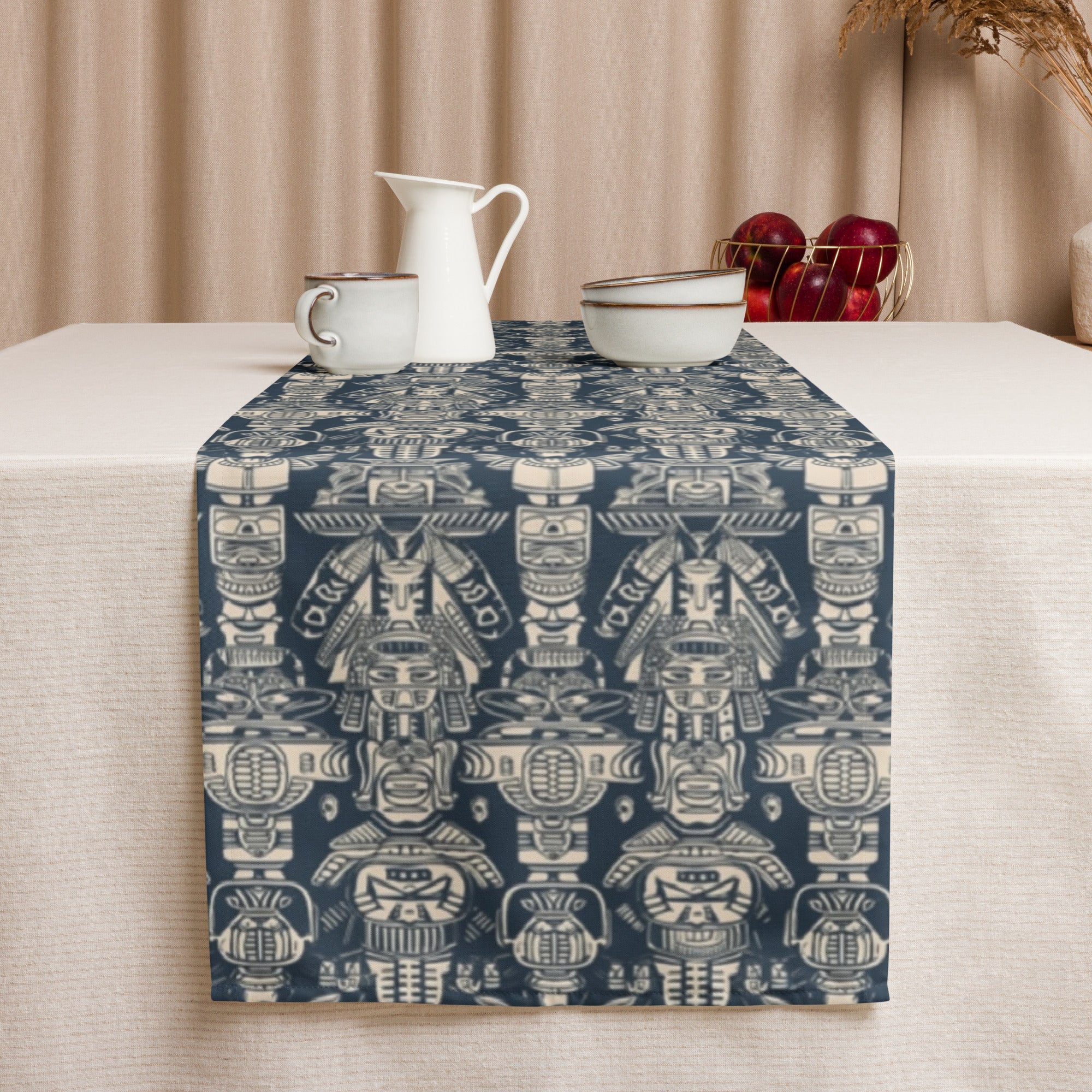 Aztec Blue Table runner