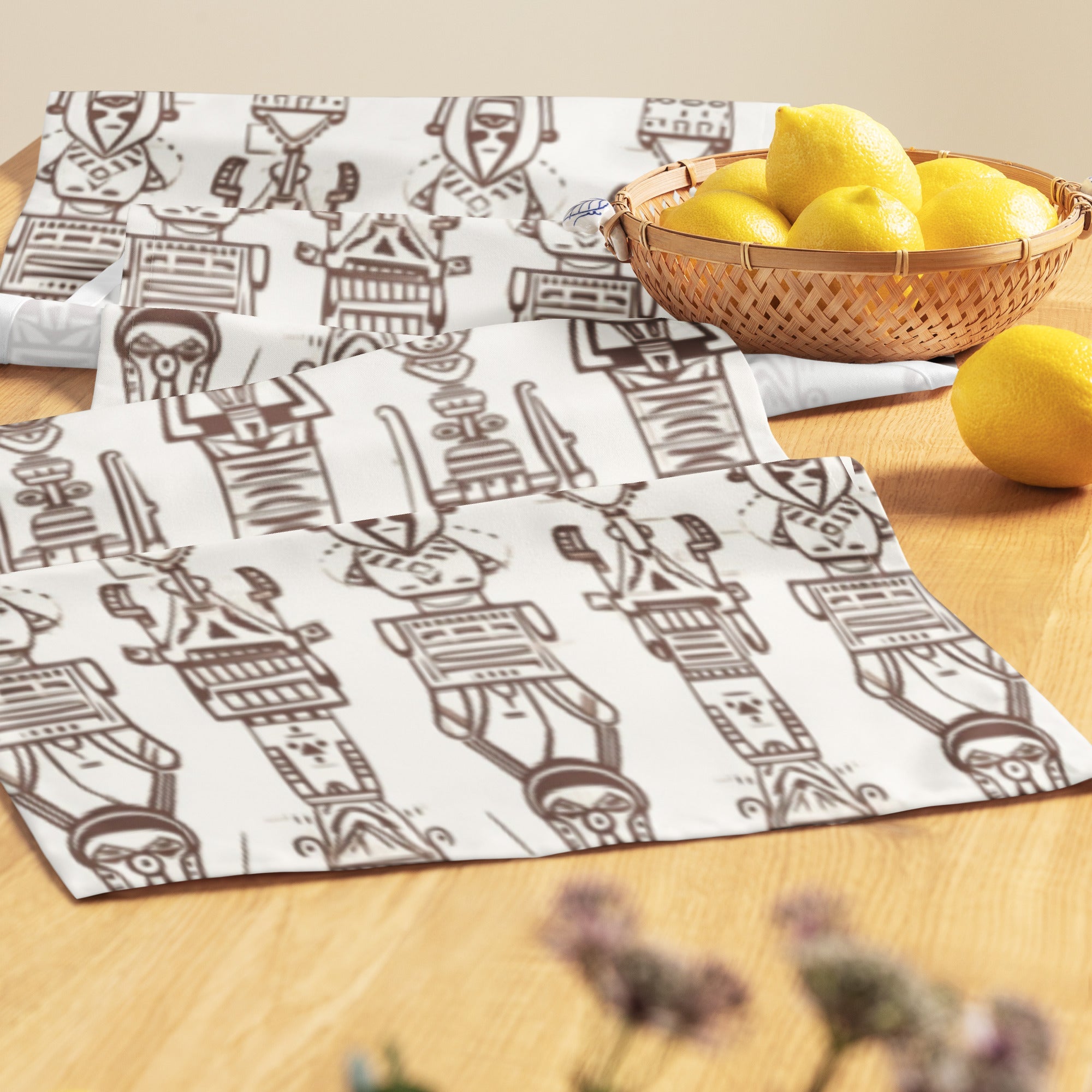 Aztec Brown Table runner