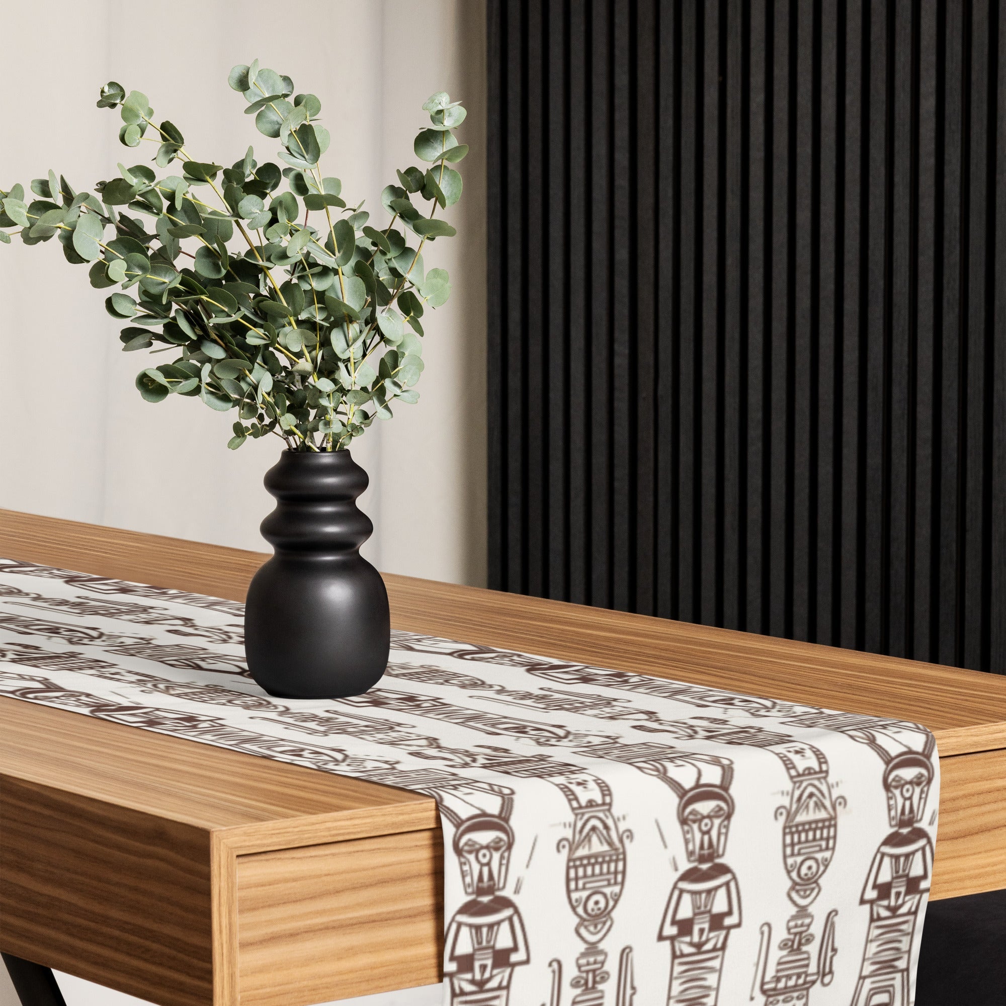 Aztec Brown Table runner